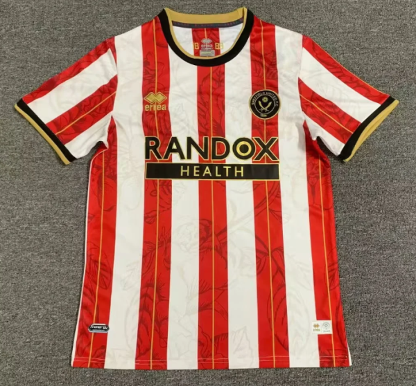 23-24  Sheffield home  Fan Version  Soccer Jersey