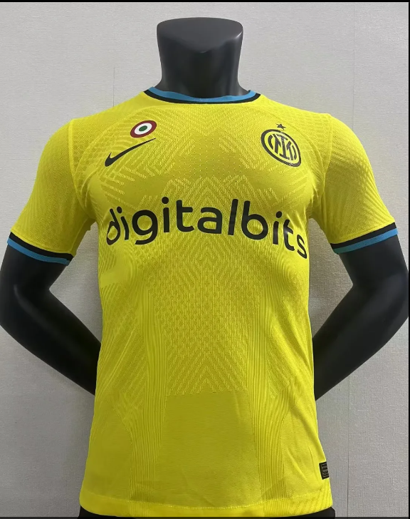 23/24 Inter Milan away yellow Player version Soccer Jersey