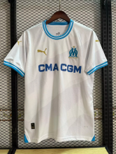24 Marseille  Home White Fans Version Soccer Jersey