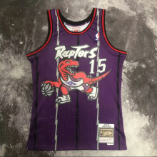 Retro 99  Toronto Raptors   purple15号 卡特 NBA Jerseys