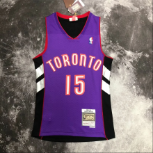 Retro 00  Toronto Raptors   purple black 15号 卡特 NBA Jerseys