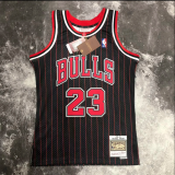 Retro 98  Chicago Bulls 23 号 Jordan Black stripe NBA Jerseys