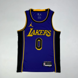 23  Los Angeles Lakers Flying limit 0号 威少  NBA Jerseys