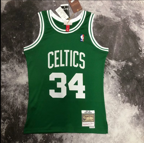 Retro 08 Boston Celtics 34号 皮尔斯 Green  NBA Jerseys Hot Pressed 1:1 Quality