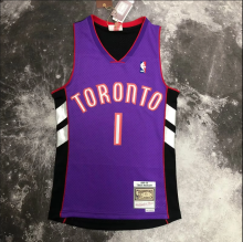 Retro 00  Toronto Raptors   purple black1号 麦迪 NBA Jerseys