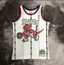 Retro 99  Toronto Raptors  white 1号 麦迪 NBA Jerseys