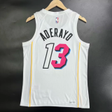 23 Miami Heat city edition 13号 阿德巴约  NBA Jerseys