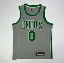 23/24 Boston Celtics gray 0号 塔图姆  NBA Jerseys Hot Pressed 1:1 Quality