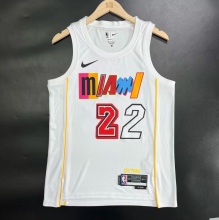 23 Miami Heat city edition 22号 巴特勒  NBA Jerseys