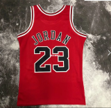 Retro 98  Chicago Bulls 23 号 Jordan Red NBA Jerseys