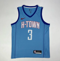 23 Houston Rockets city edition Blue 3号 保罗  NBA Jerseys