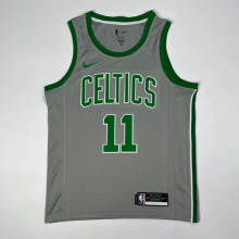 23/24 Boston Celtics gray 11号 欧文  NBA Jerseys Hot Pressed 1:1 Quality
