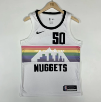 23/24 denver nuggets white  50号 戈登  NBA Jerseys