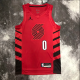 23 seasons Portland Trail Blazers #0 LILLARD Flying limit NBA Jerseys Hot Pressed 1:1 Quality