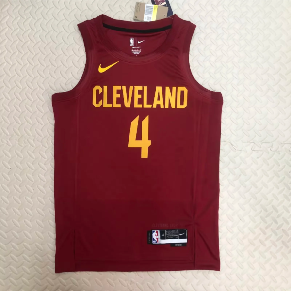 23 Cleveland Cavaliers away  red 4号 莫布利  NBA Jerseys