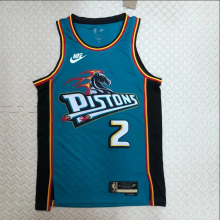 Retro 23 Detroit Pistons 2号 坎宁安   NBA Jerseys Hot Pressed 1:1 Quality
