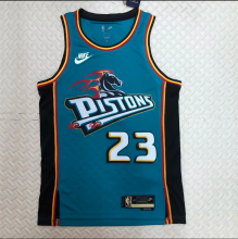 Retro 23 Detroit Pistons 23号 艾维   NBA Jerseys Hot Pressed 1:1 Quality