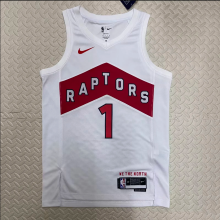 23 Toronto Raptors home white 1号 麦迪 NBA Jerseys
