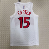 23  Toronto Raptors   home white 15号 卡特 NBA Jerseys