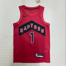 23 Toronto Raptors away red 1号 麦迪 NBA Jerseys