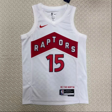 23  Toronto Raptors   home white 15号 卡特 NBA Jerseys