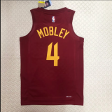 23 Cleveland Cavaliers away  red 4号 莫布利  NBA Jerseys