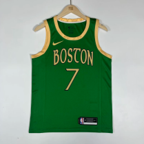 23/24 Boston Celtics city edition green 7号 布朗  NBA Jerseys Hot Pressed 1:1 Quality