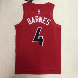 23 Toronto Raptors away red 4号 巴恩斯 NBA Jerseys