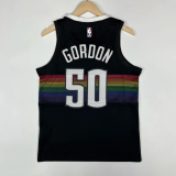 23/24 denver nuggets  black  50号 戈登  NBA Jerseys
