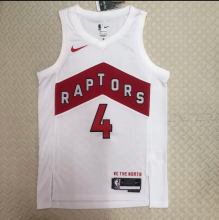 23  Toronto Raptors   home white 4号 巴恩斯  NBA Jerseys