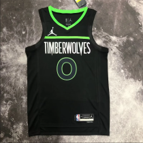 23 Seasons Minnesota Timberwolves Trapeze Restriction 0号 拉塞尔  NBA Jerseys