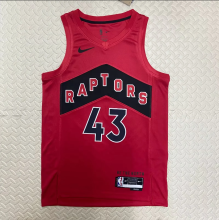23 Toronto Raptors away red 43号 西亚卡姆  NBA Jerseys