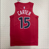 23  Toronto Raptors  away red 15号 卡特 NBA Jerseys