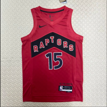 23  Toronto Raptors  away red 15号 卡特 NBA Jerseys