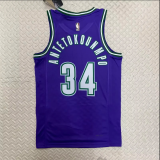 Retro Milwaukee Bucks #34 ANTETOKOUNMPO   NBA Jerseys Hot Pressed 1:1 Quality