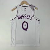 23/24 Minnesota Timberwolves  white  0号 拉塞尔  NBA Jerseys