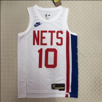Retro seasons 23 Brooklyn Nets  #10 Simons  White NBA Jerseys Hot Pressed 1:1 Quality