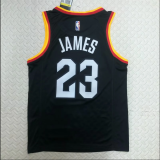Seasons 21 Cleveland Cavaliers #23 JAMES city edition Black NBA Jerseys Hot Pressed 1:1 Quality