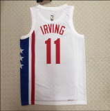 Retro seasons 23 Brooklyn Nets  #11 Owen  White NBA Jerseys Hot Pressed 1:1 Quality