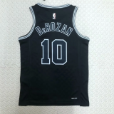 Retro seasons 23 San Antonio Spurs #10 DEROZAN Black  NBA Jerseys Hot Pressed 1:1 Quality