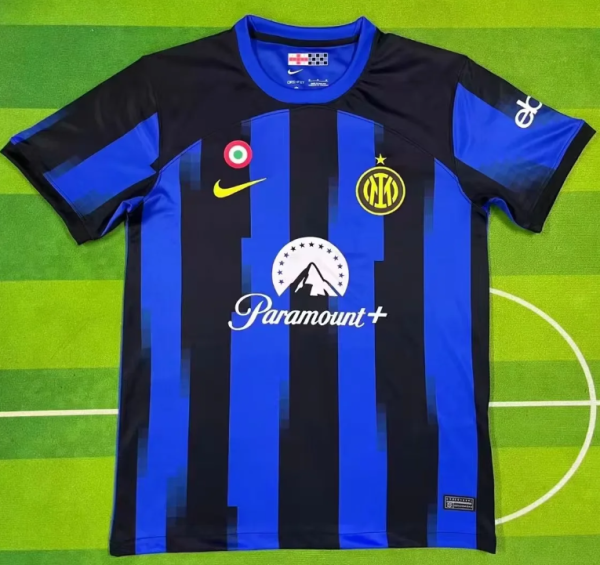 23-24  Inter Milan home  Fans Version Soccer Jersey