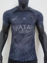 23/24 PSG gray black classic edition Player Version Soccer Jersey