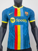 23-24  Barcelona blackish green classics  Player Version  Soccer Jersey