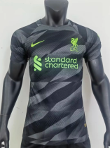 23/24  Liverpool black salt Goalkeeping uniform  Player  Version Soccer jersey