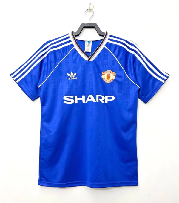 Retro 88-90 M-U away Fan Version Soccer Jersey