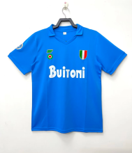 Retro 87/88 Napoli  Home Fan Version Soccer Jersey