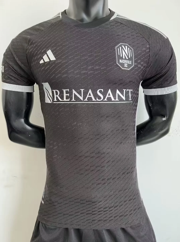 23-24 Nashville SC away black player version  Soccer Jersey