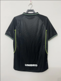 Retro 1998 M-U second away black Soccer Jersey