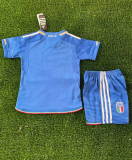 23/24 Italy home  Kids  Soccer Jersey