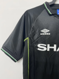 Retro 1998 M-U second away black Soccer Jersey